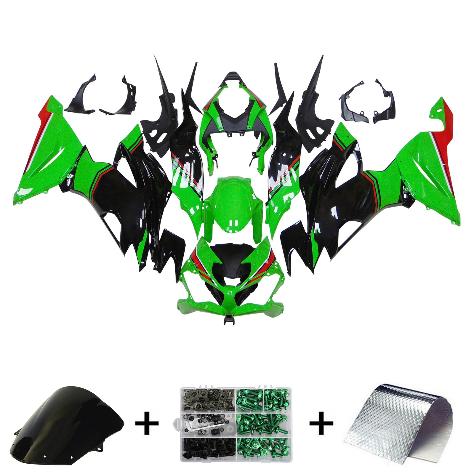 2019-2023 Kawasaki ZX6R Kit de carenagem de injeção abds de plástico
