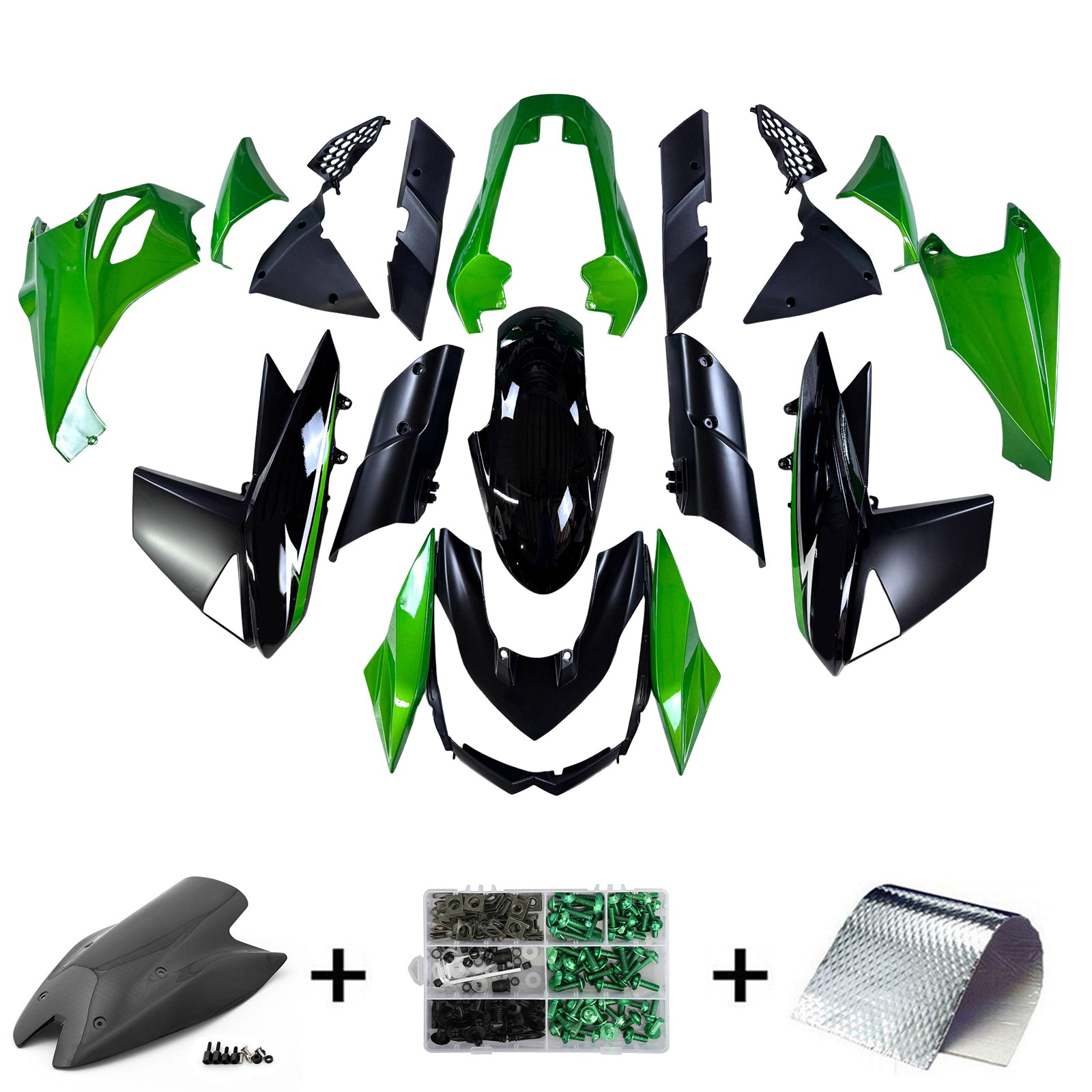 Kit de carénage d'injection Kawasaki Z1000 2010-2013, carrosserie en plastique ABS #109