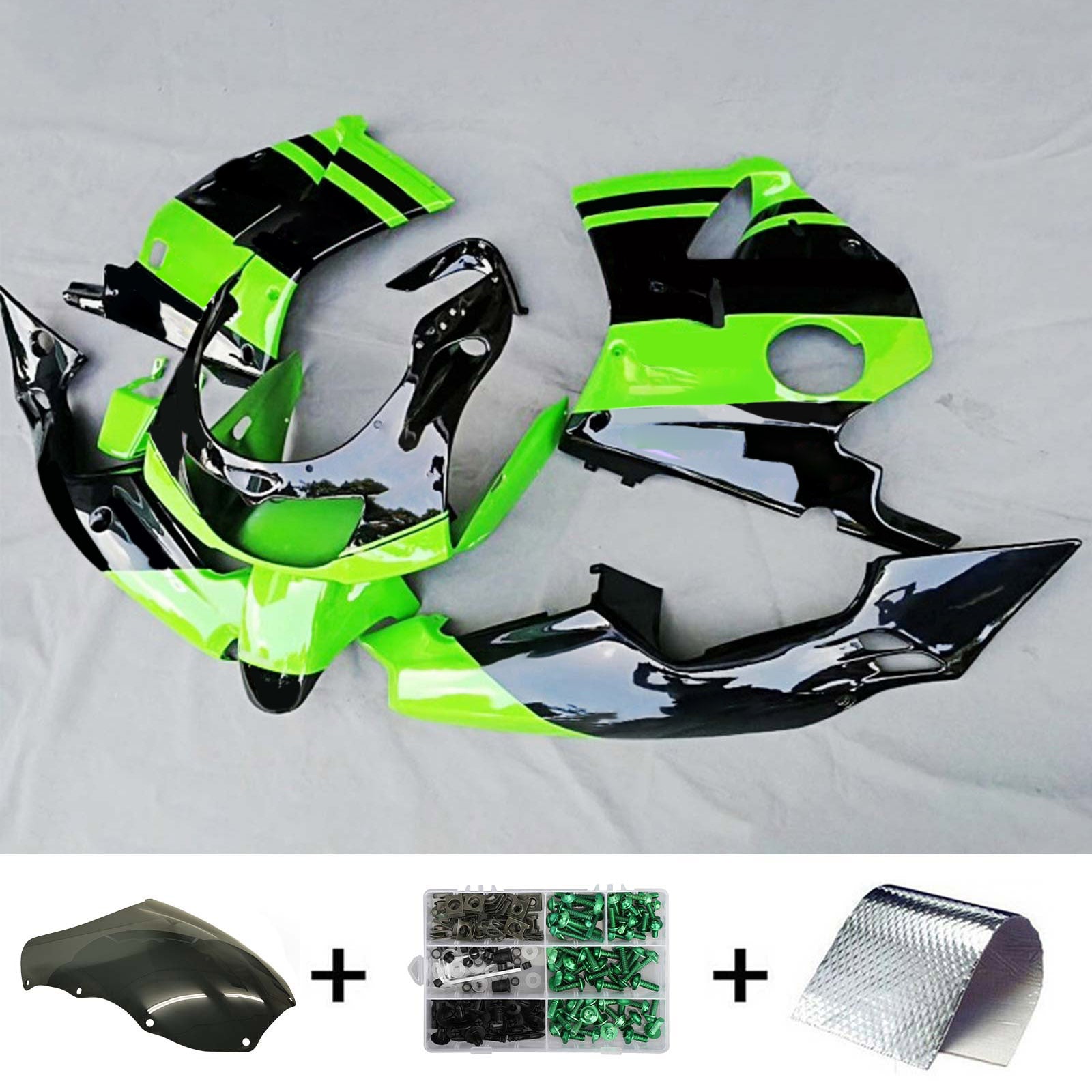 1992-1996 Kawasaki ZXR400 Kit de carénage d'injection carrosserie plastique ABS # 104