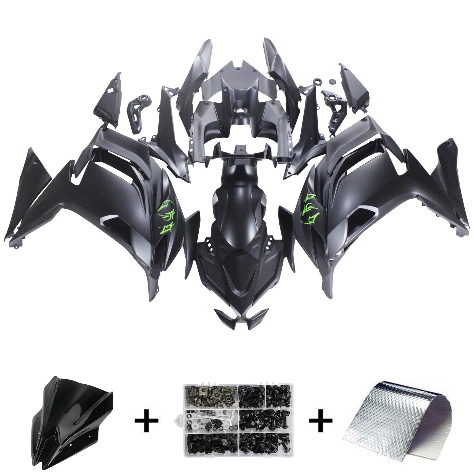 2020-2024 Kawasaki ER-6F Ninja650 Kit de carenado de inyección Carrocería ABS # 101