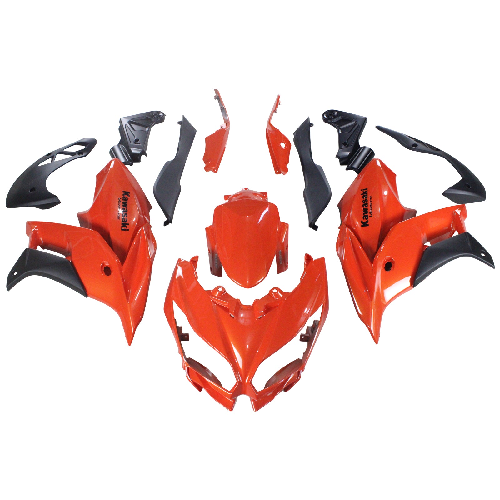 2015-2021 Kawasaki Versys 650 Amotopart Kit de carenado de inyección Carrocería Plástico ABS # 108