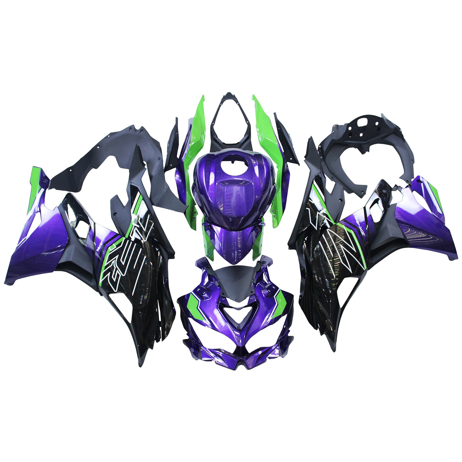 2019-2025 Kawasaki Ninja ZX-25R Kit de carénage d'injection Amotopart Carrosserie ABS # 104