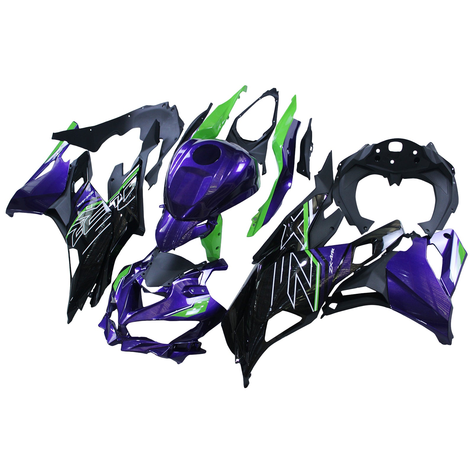 2019-2025 Kawasaki Ninja ZX-25R Kit de carénage d'injection Amotopart Carrosserie ABS # 104