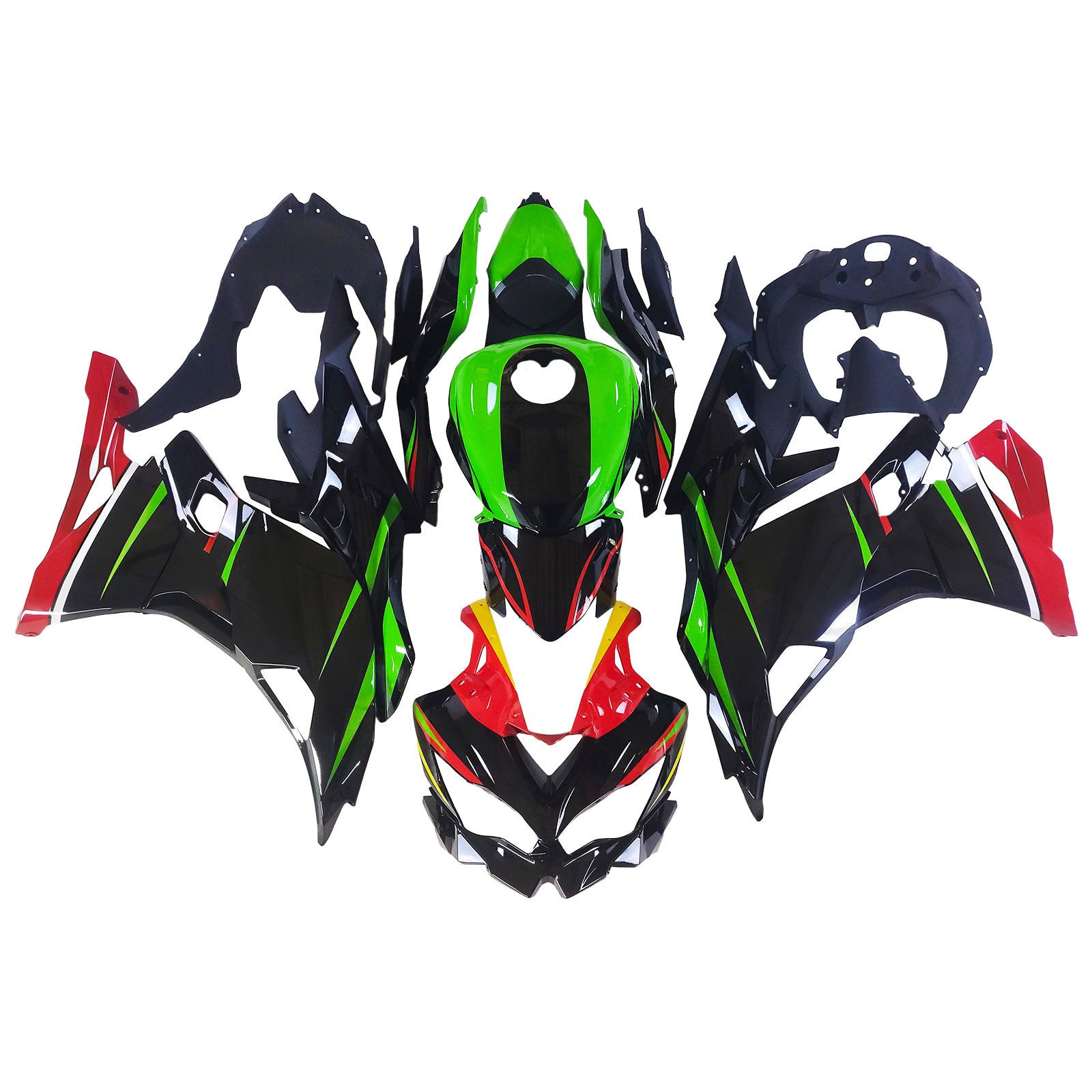 2019-2025 KAWASAKI NINJA ZX-25R AMOTOPART Injeção Kit de carrocerias ABS #104