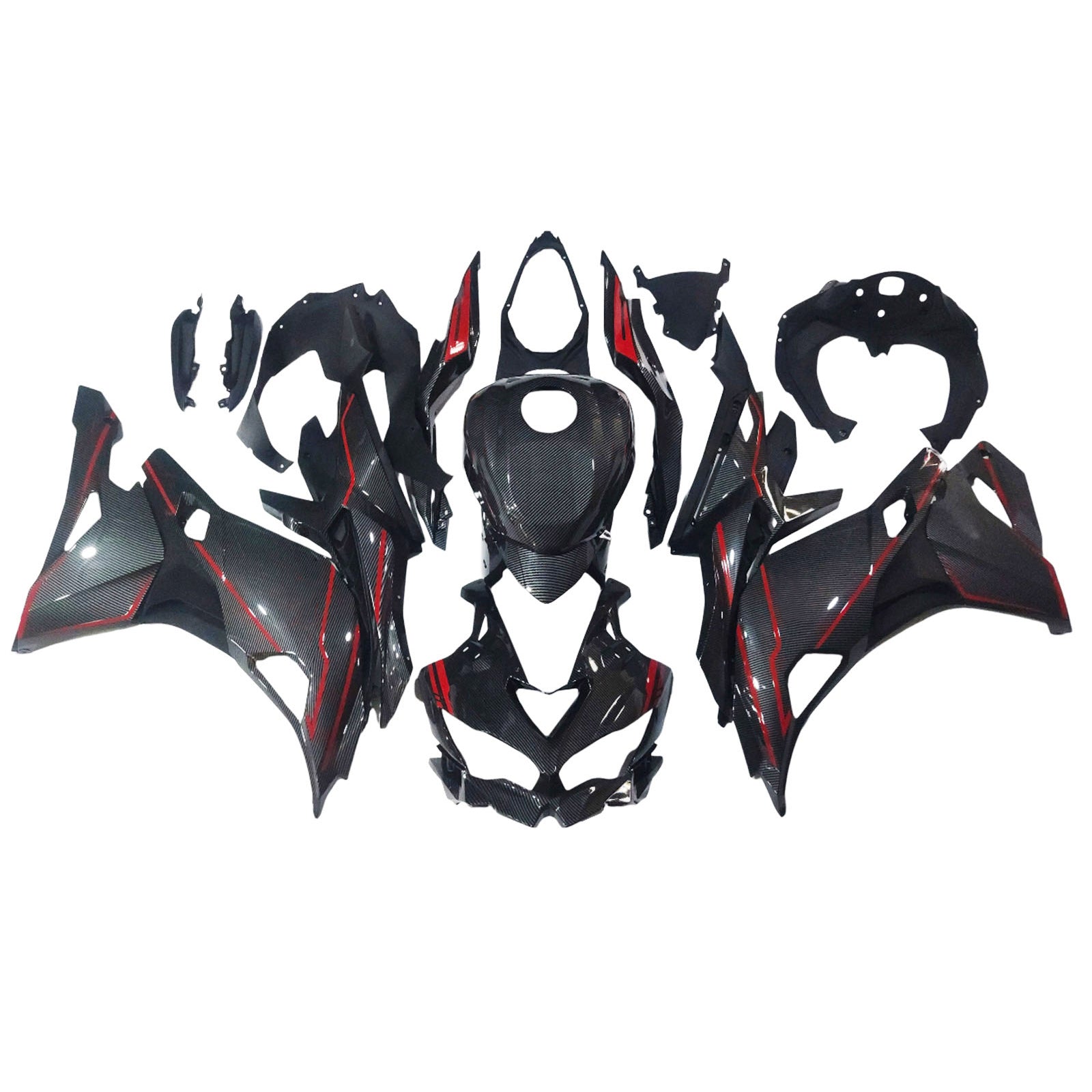 2019-2025 Kawasaki Ninja ZX-25R Amotopart Injection Fairing Kit Bodywork ABS #104