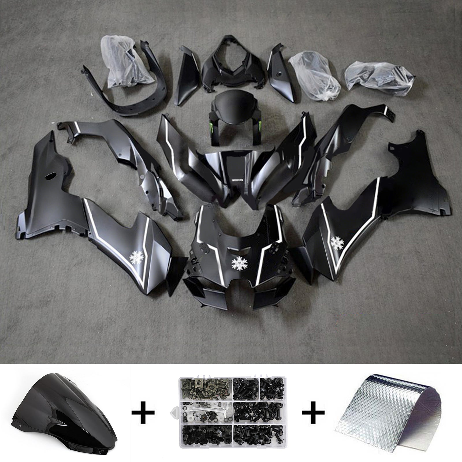 Kit de carénage d'injection Kawasaki ZX-10R ZX-10RR 2021-2024 ABS