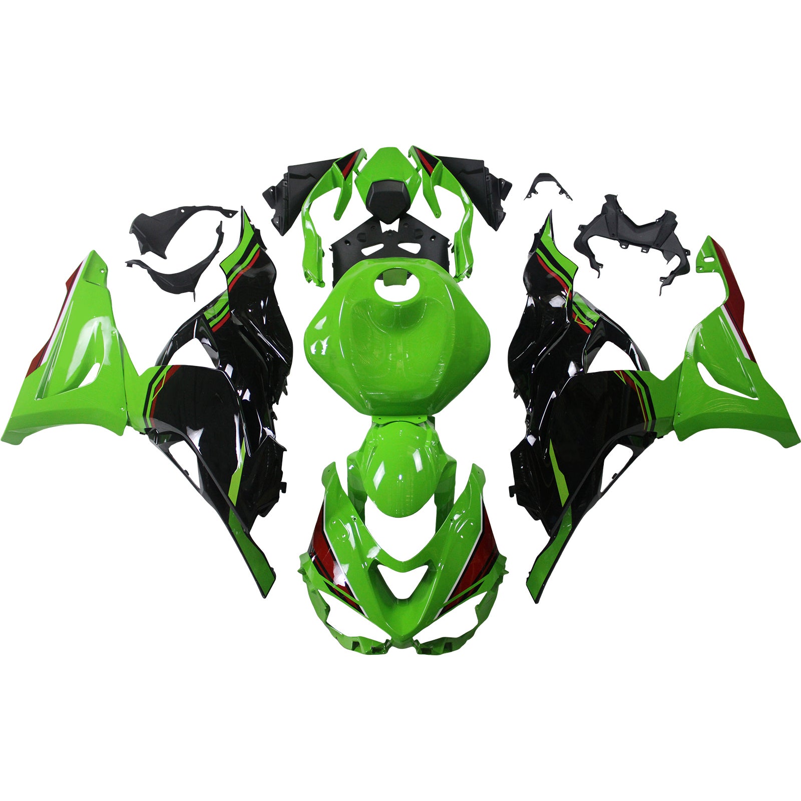 2024-2025 KAWASAKI ZX-6R ZX6R KIT DE FAFORMAÇÃO DE INFEÇÃO ABS PLÁSTICA