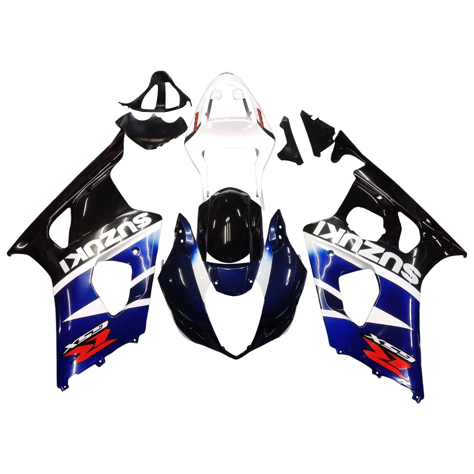 2003-2004 GSXR1000 FAIRING FAIRING ABS INJECTION PLASTIQUES MOULÉS Set générique