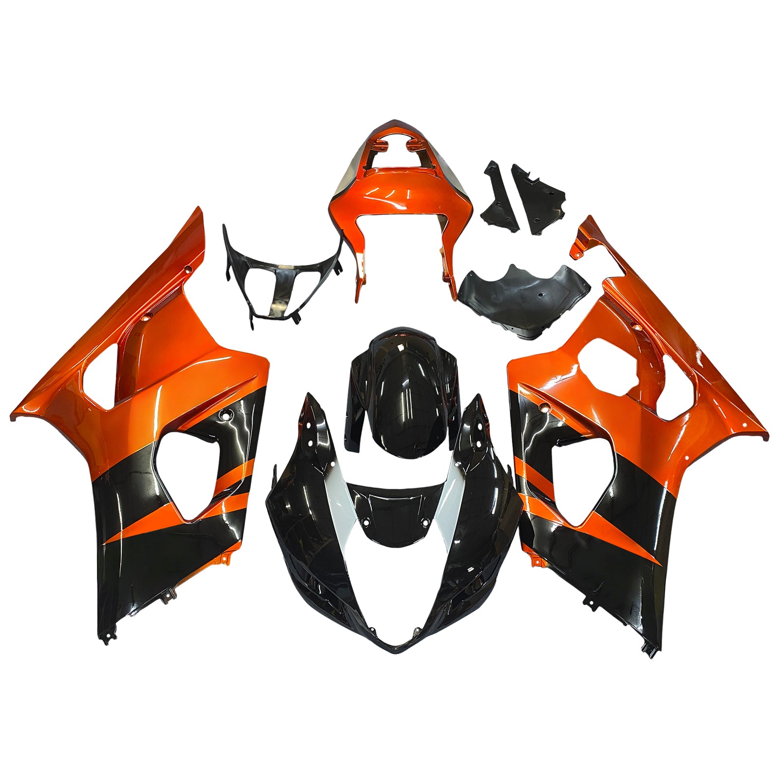 2003-2004 Suzuki GSXR 1000 Noir Rouge GSXR Racing Carénages Générique
