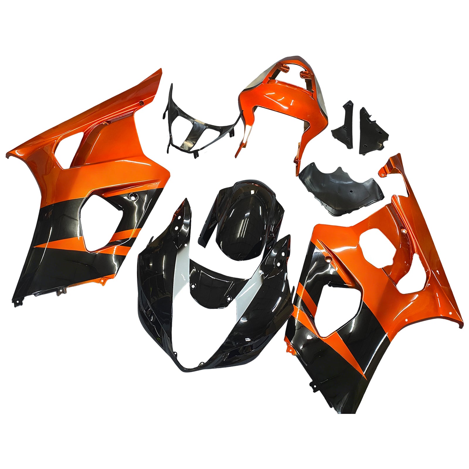 2003-2004 Suzuki GSXR 1000 Noir Rouge GSXR Racing Carénages Générique