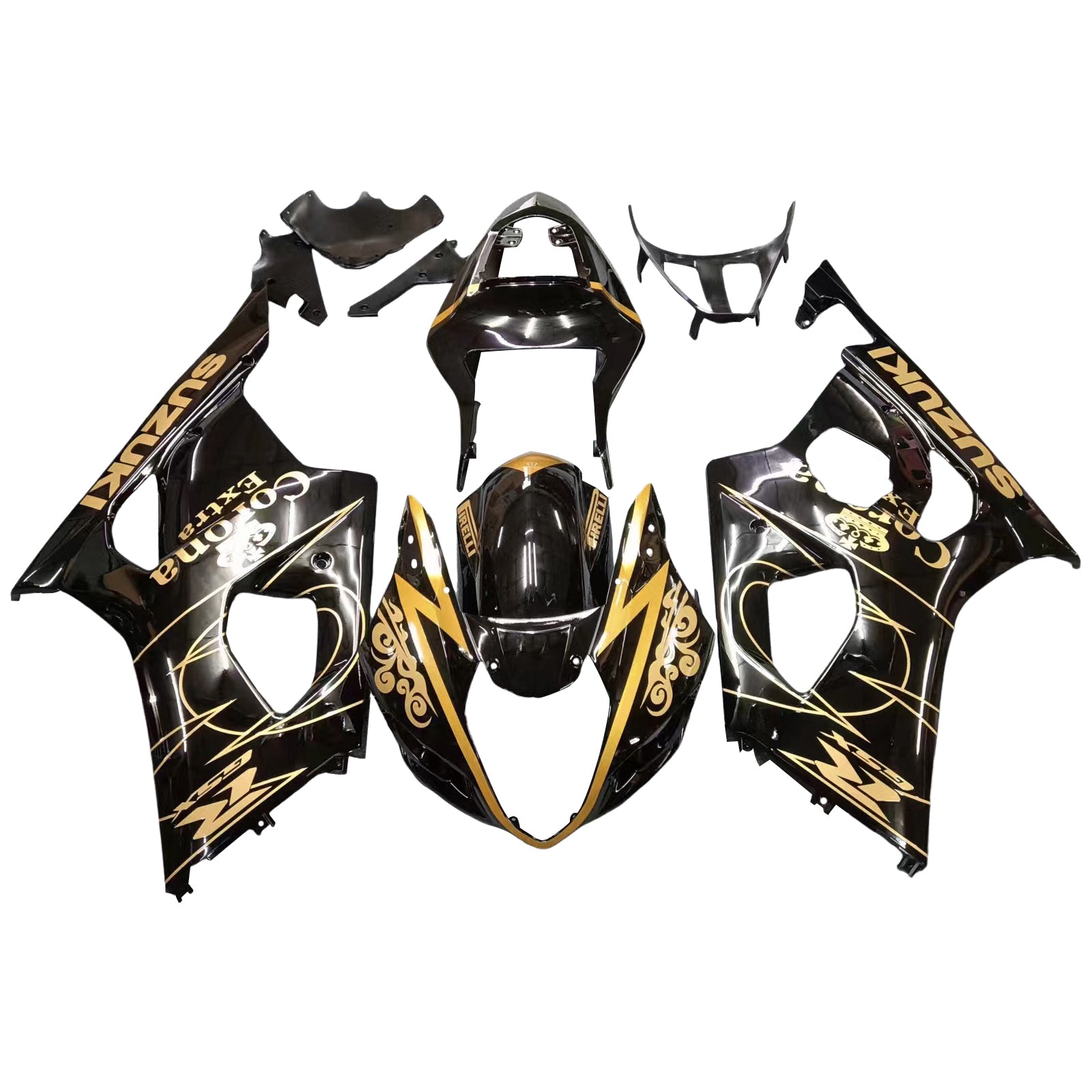2003-2004 Suzuki GSXR1000 K3 Amotopart Injection Fairing Kit Bodywork Plastic ABS #118