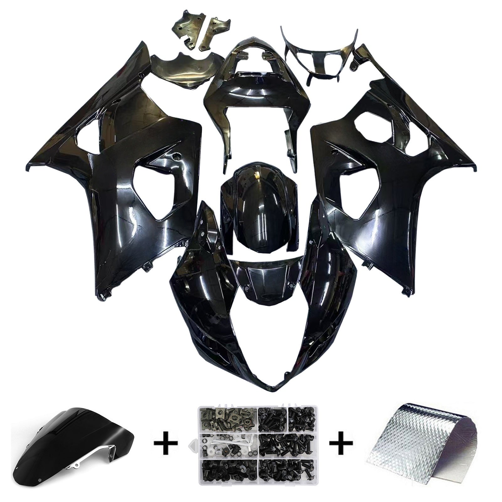 2003-2004 Suzuki GSXR1000 K3 Injection Fairing Kit Karosseri Plast ABS