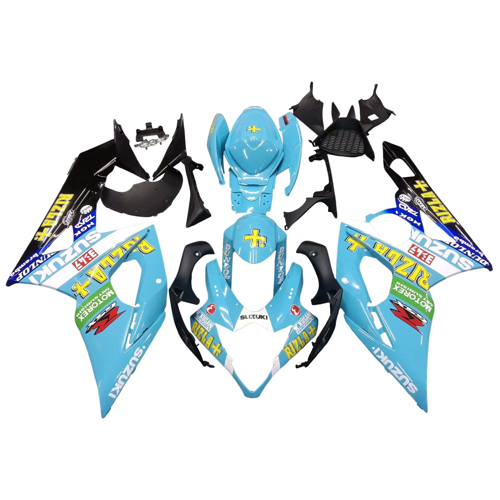 2005-2006 Suzuki GSXR 1000 Blue Black Rizla Racing Fairings genéricos