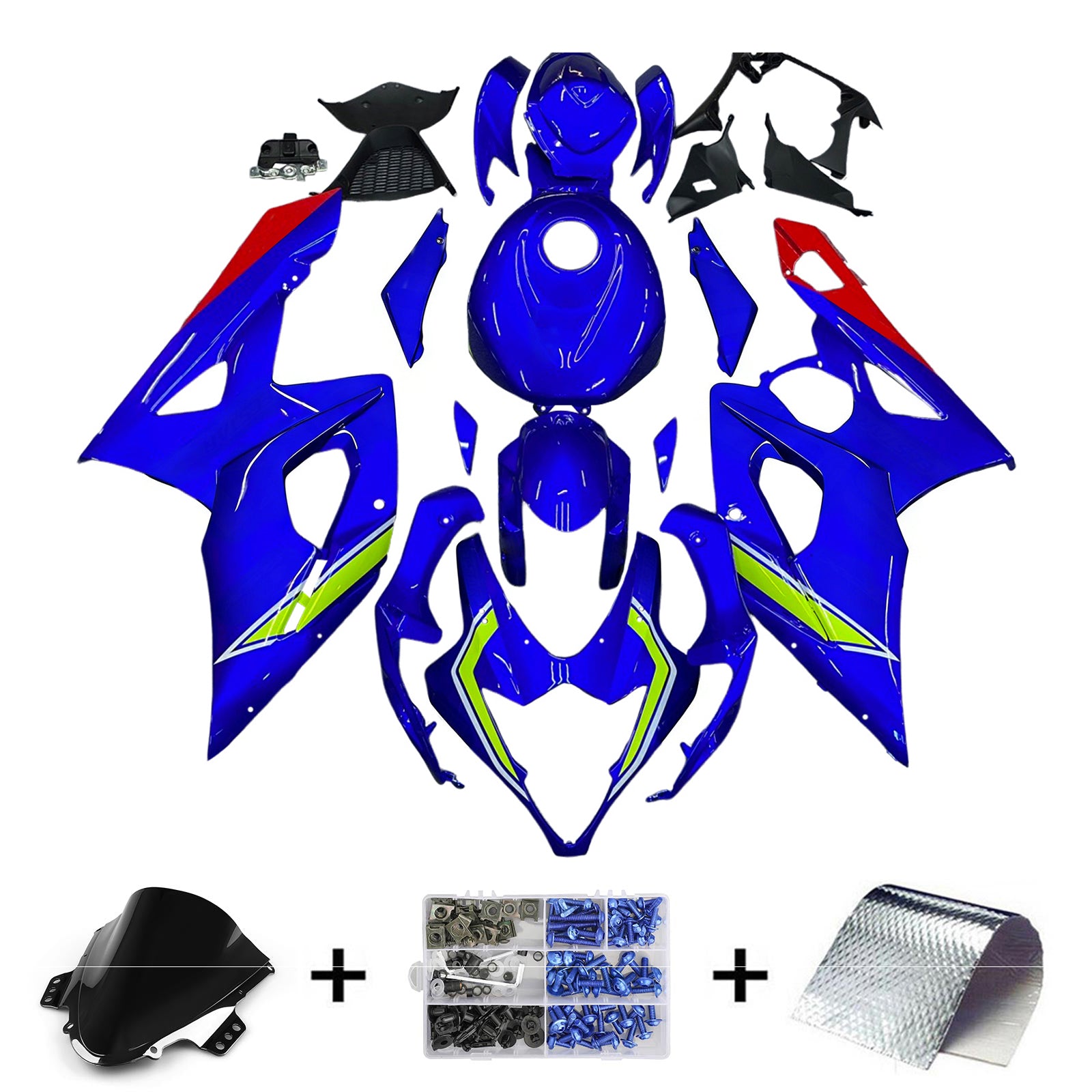 2005-2006 Suzuki GSXR1000 K5 Kit de carénage carrosserie plastique ABS