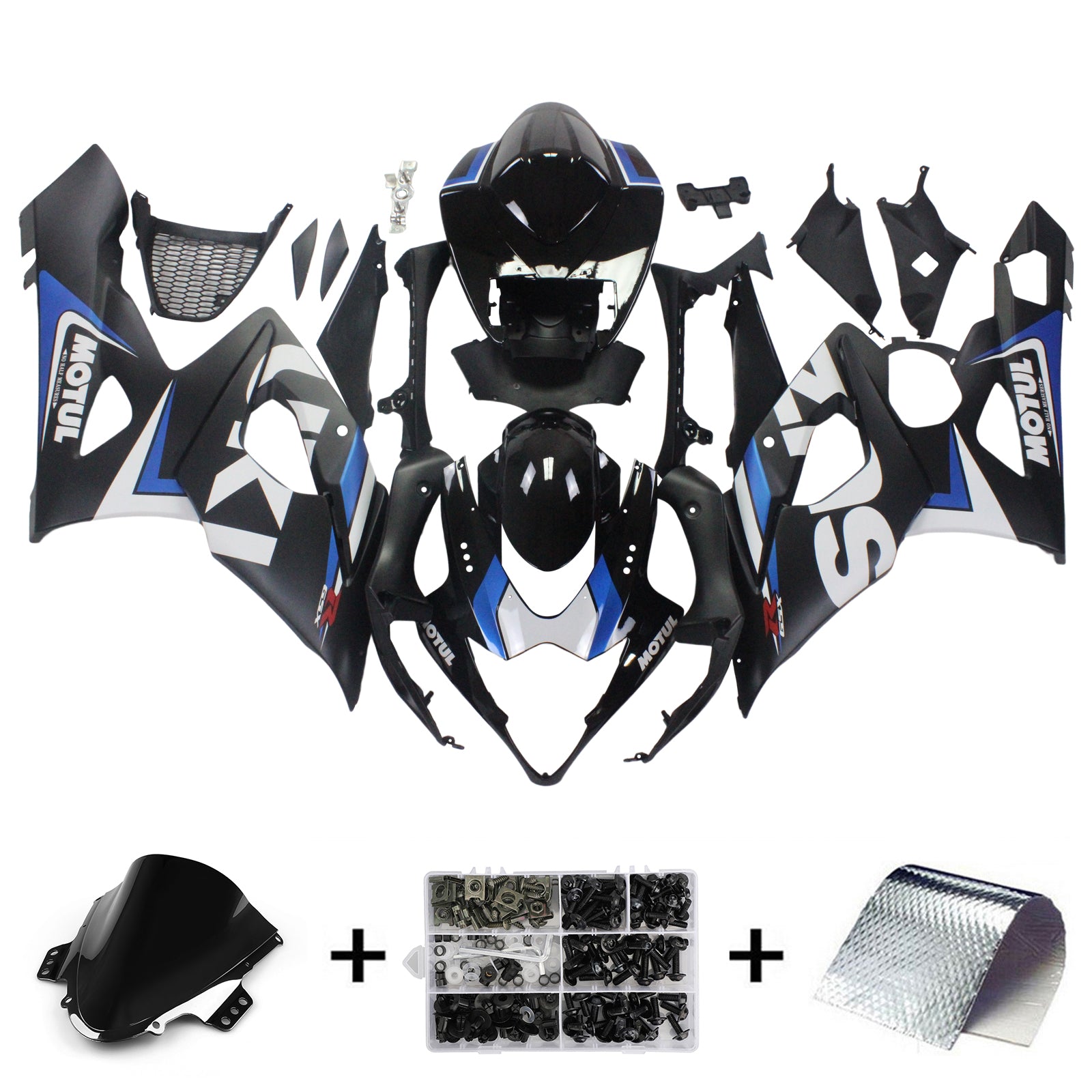 2005-2006 SUZUKI GSXR1000 K5 AMOTOPART INJEKTION FAIRING KIT BOODYWORK ABS #161