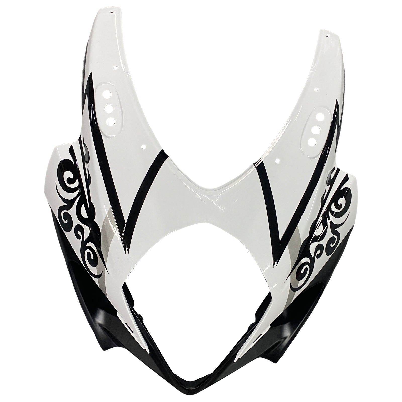 2007-2008 Suzuki GSXR 1000 Carénages Amotopart Blanc Noir Carénage des douanes Alstare Racing