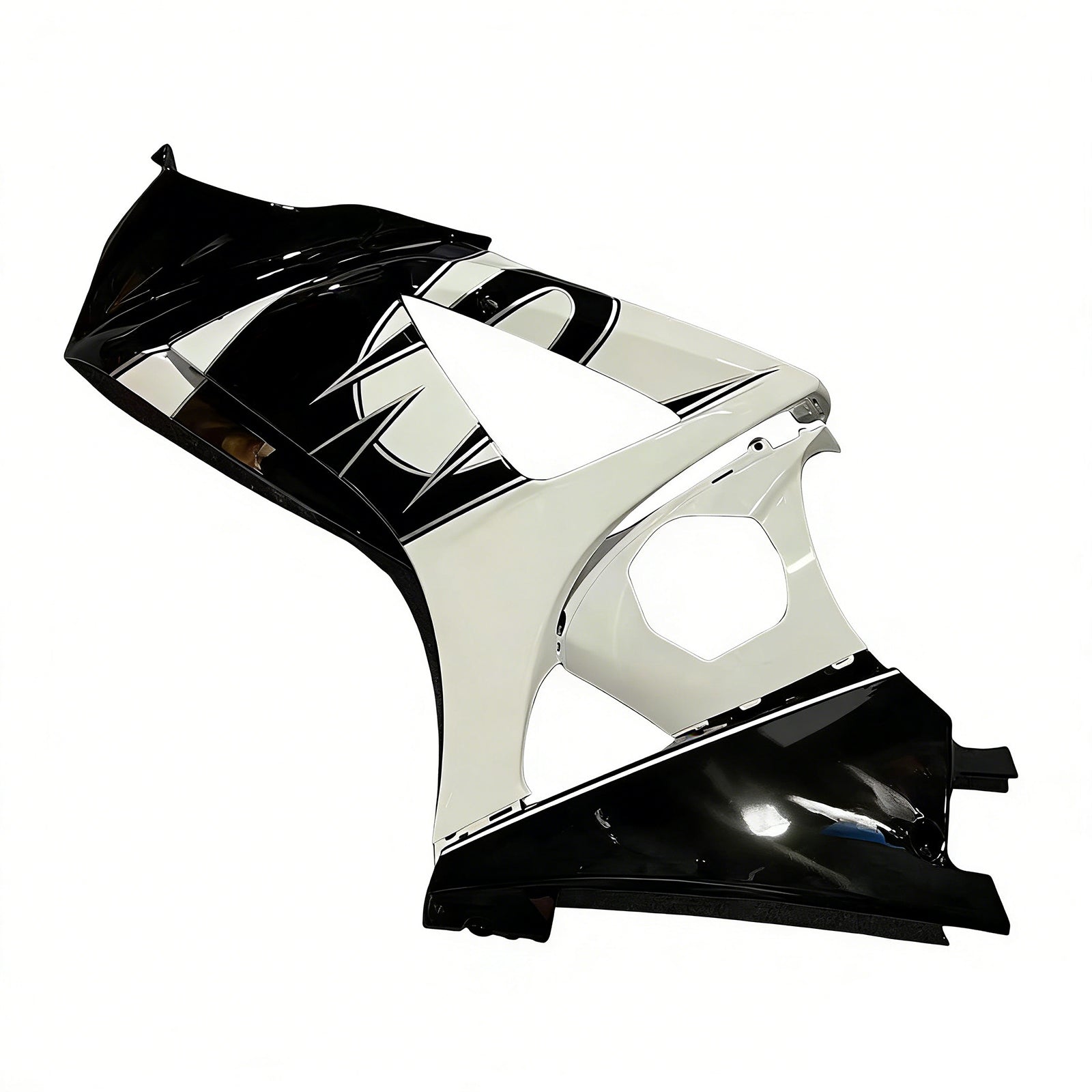Suzuki GSXR 1000 2007-2008 Negra & Carenados de carreras GSXR blancos genéricos