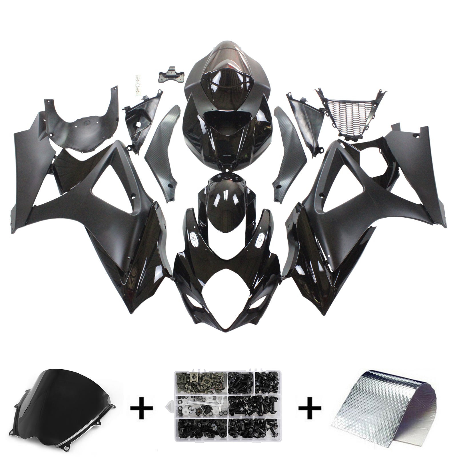 2007-2008 SUZUKI GSXR1000 K7 AMOTOPART INJEKTION FAIRING KIT BOODYWORK ABS #123