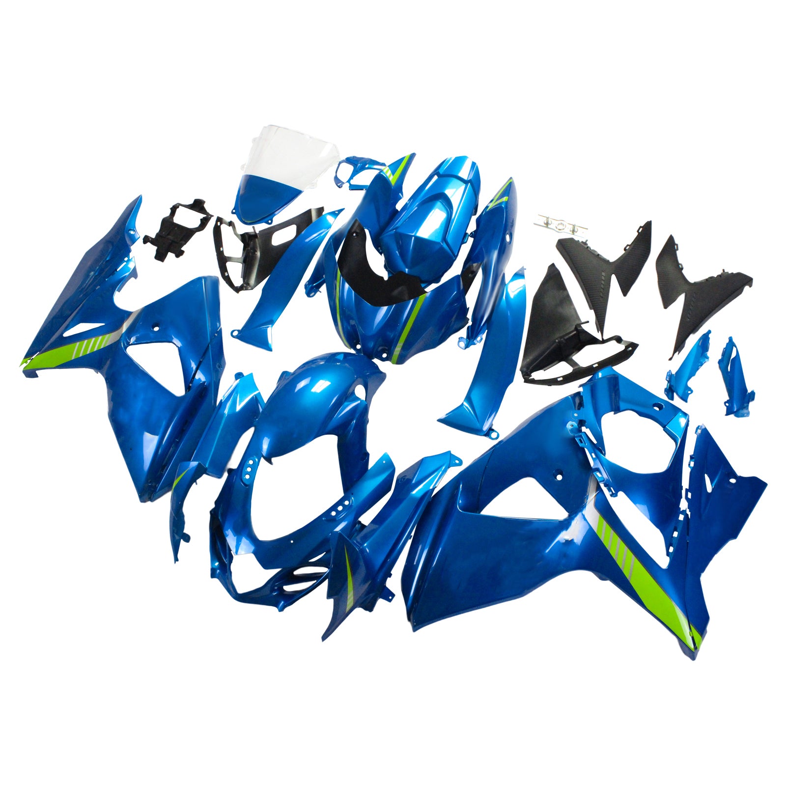 2009-2016 Suzuki GSXR1000 K9 Amotopart Injectiekuipset Carrosserie Kunststof ABS #125