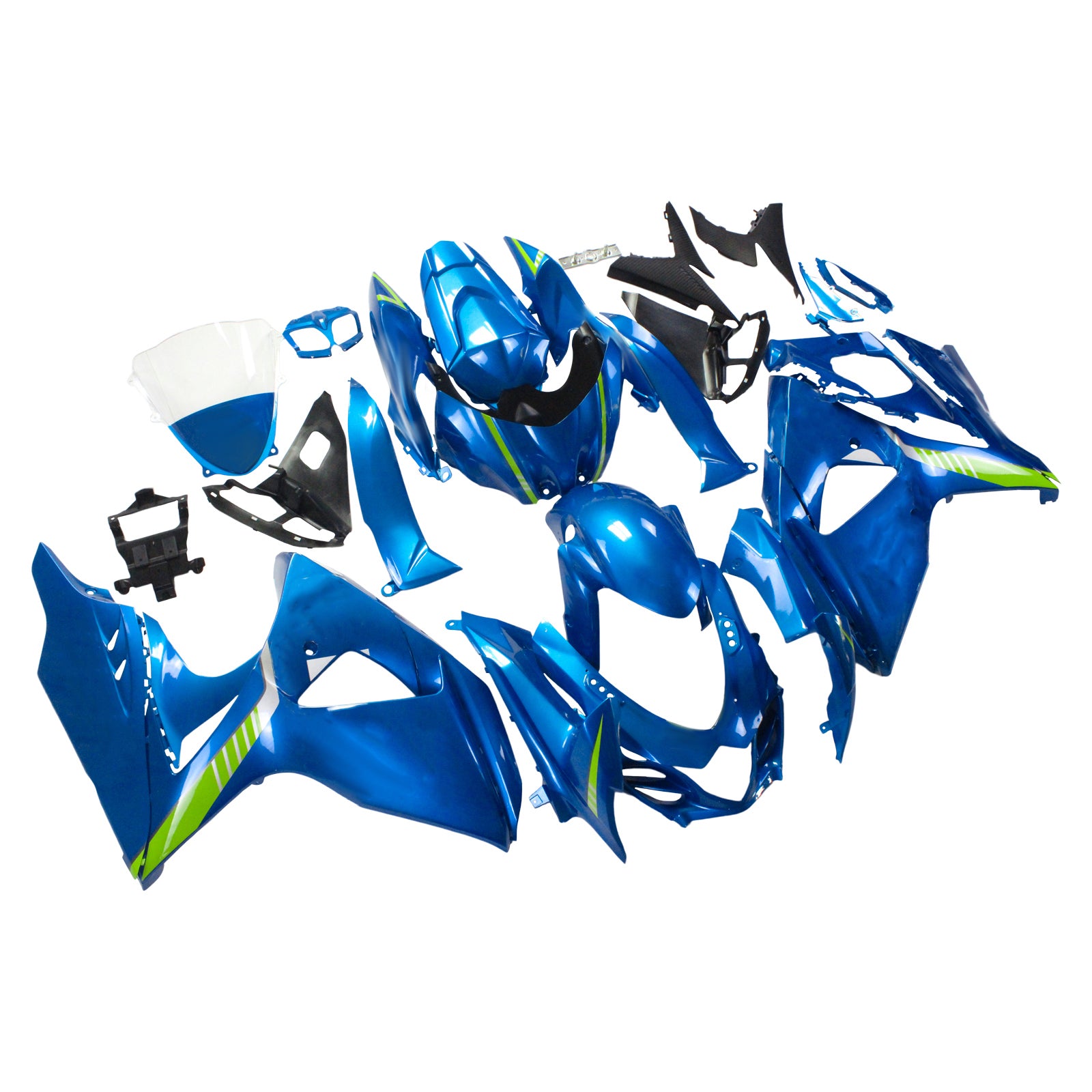 2009-2016 Suzuki GSXR1000 K9 Amotopart Injectiekuipset Carrosserie Kunststof ABS #125