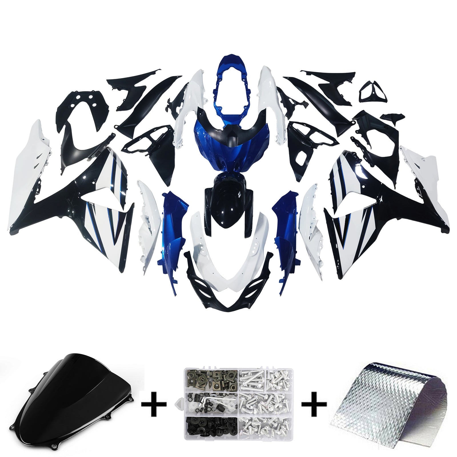 2009-2016 Suzuki GSXR1000 K9 Kit de carénage carrosserie plastique ABS