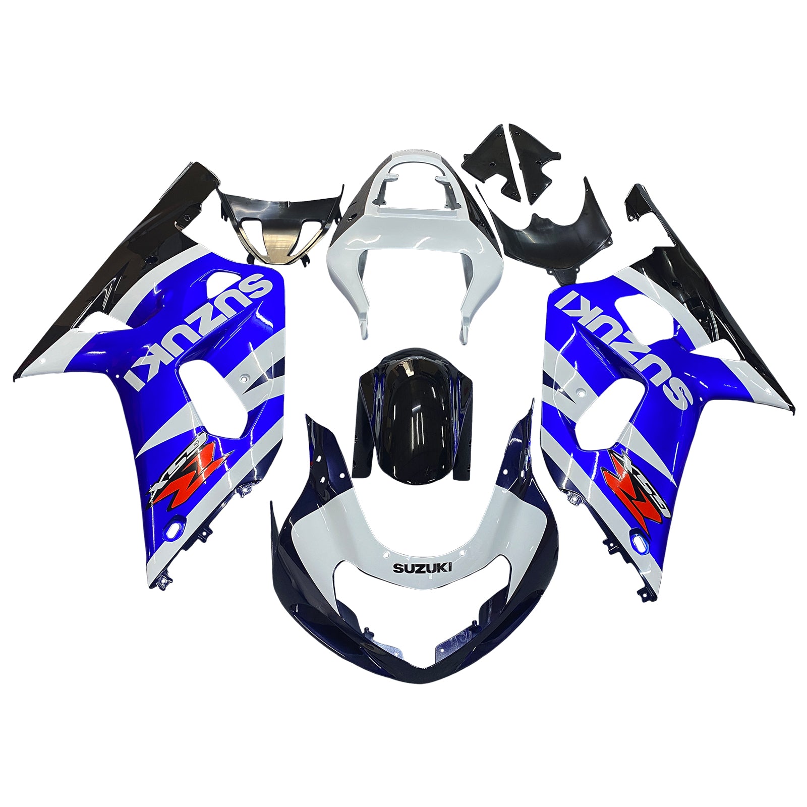 2001-2003 Suzuki GSXR 600 Amotopart Fairings Blue & White GSXR Racing