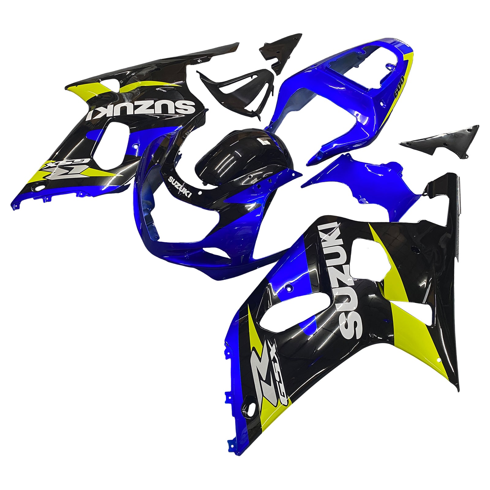 2001-2003 Suzuki GSXR 600 Blue & Black GSXR Racing Fairings Generic