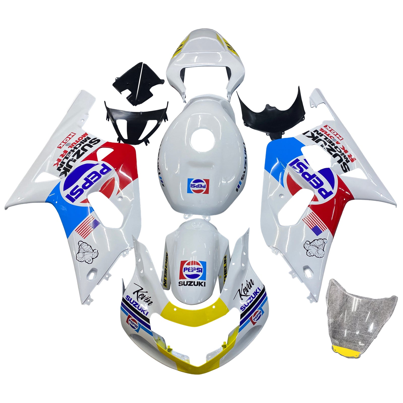 2001-2003 Suzuki GSXR600 GSXR750 K1 FAIRING KIT BODYWORK ABS