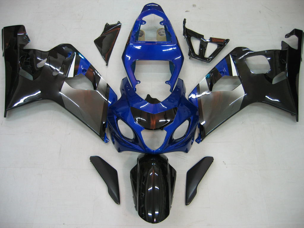 2004-2005 Suzuki GSXR 600 750 Carénages Bleu Noir Argent GSXR Racing Générique