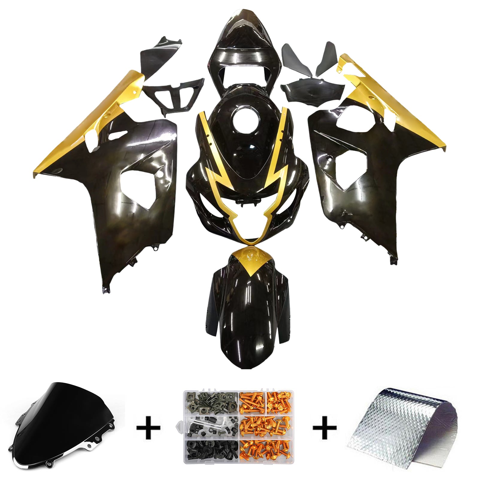 2004-2005 Suzuki GSXR 600/750 K4 Kit de carénage carrosserie plastique ABS