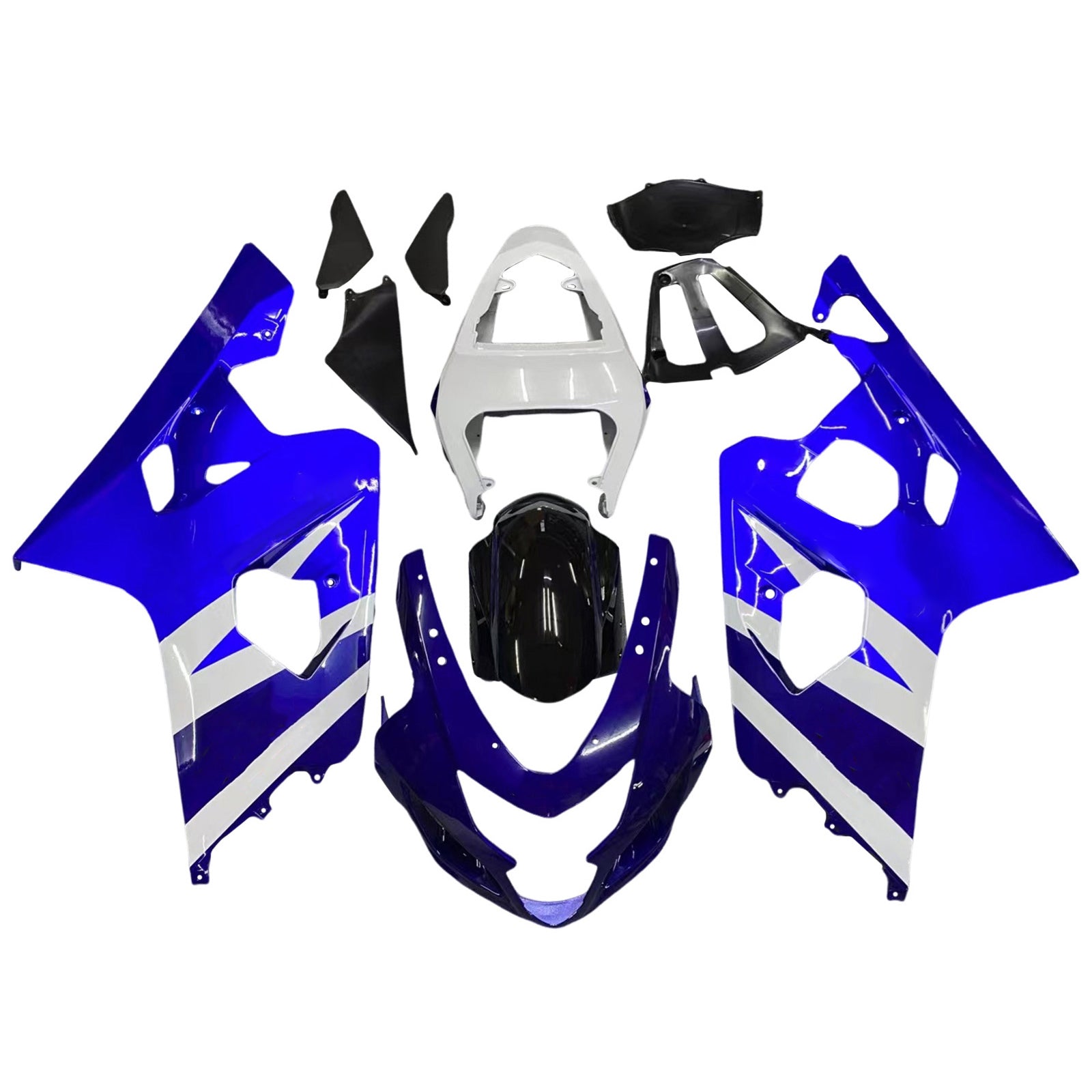 2004-2005 Suzuki GSXR 600/750 K4 Kit de carenado de inyección Carrocería Plástico ABS # 107 Amotopart