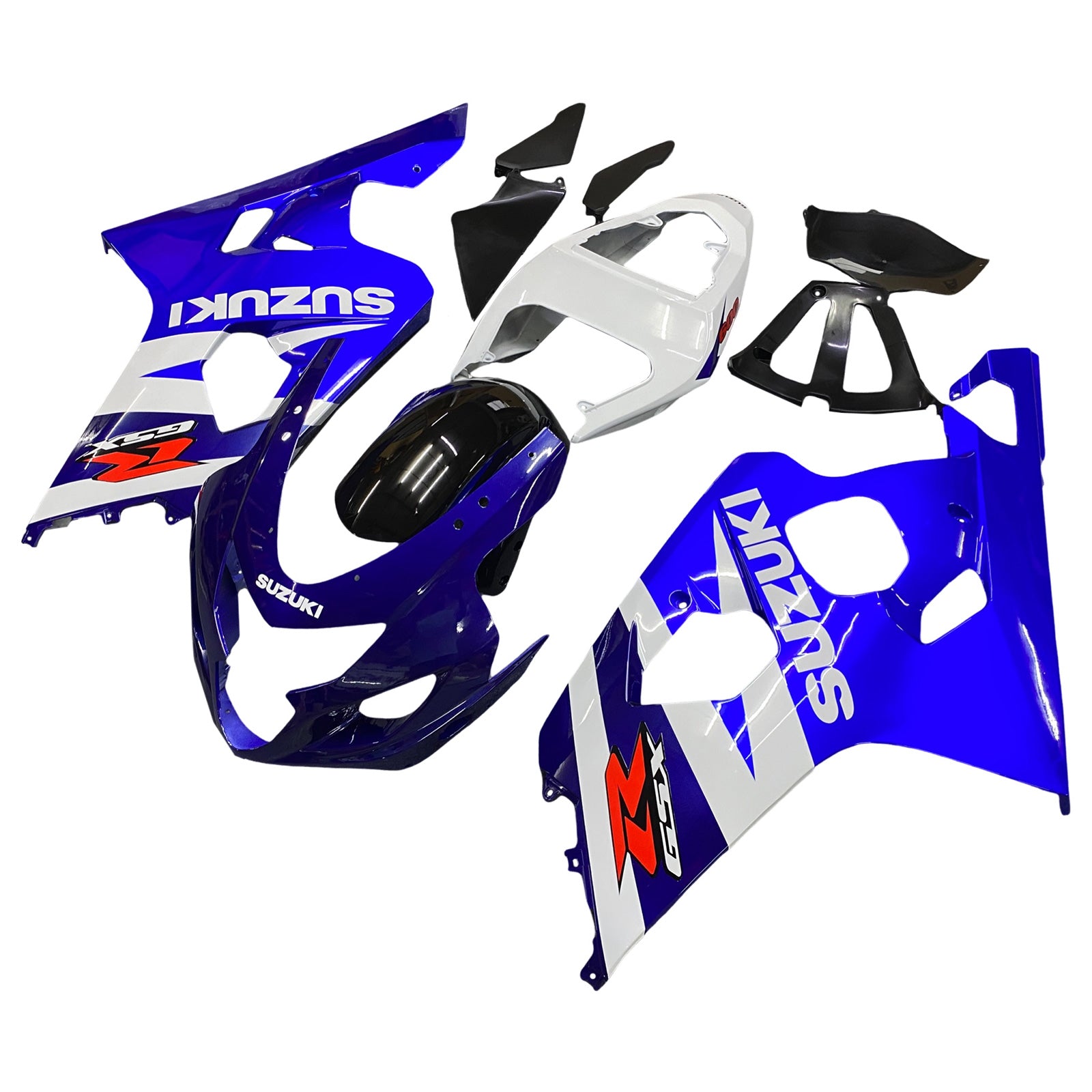 2004-2005 Suzuki GSXR 600/750 K4 Kit de carenagem de injeção Plástico ABS #107 Amotopart