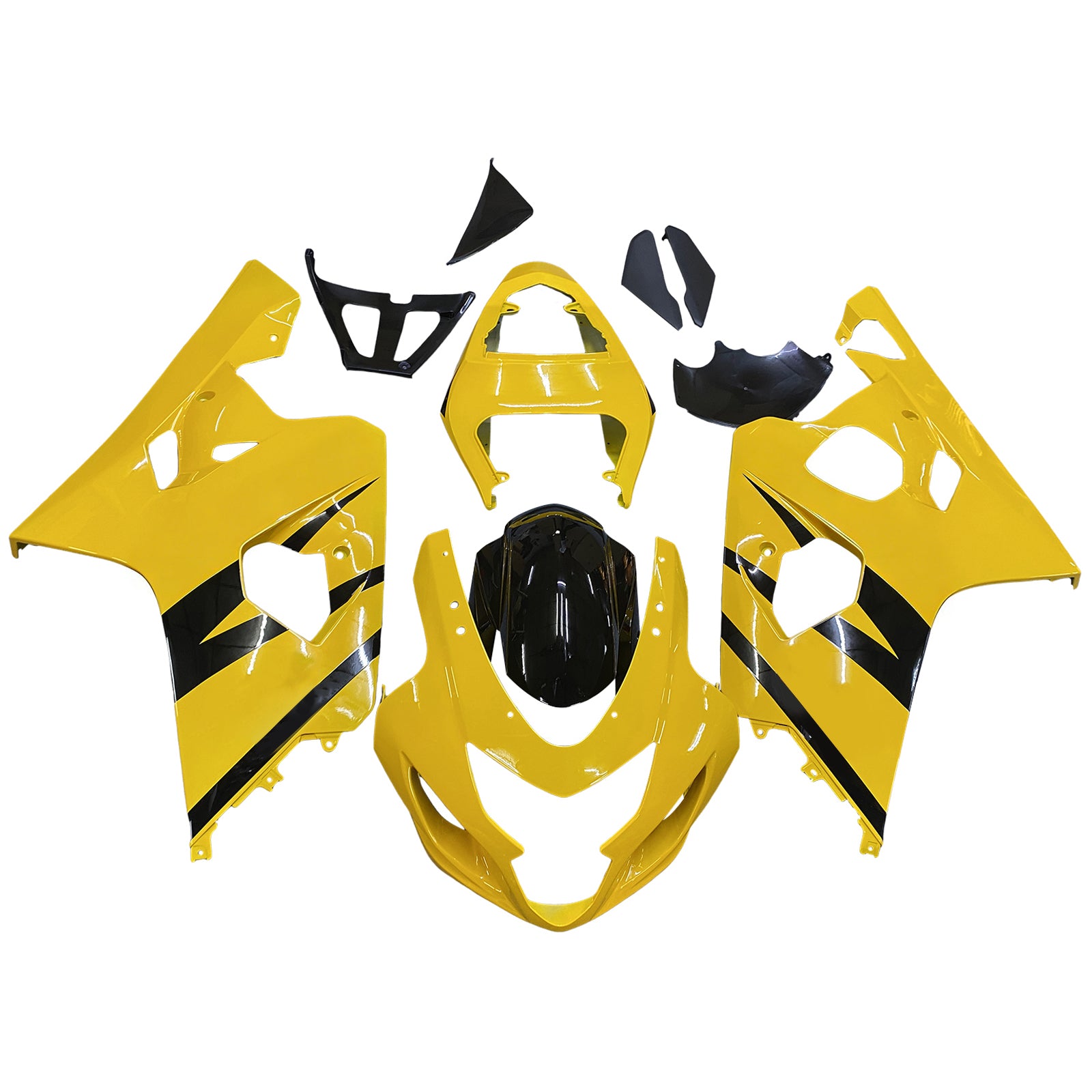 2004-2005 Suzuki GSXR 600/750 K4 Amotopart Kit de carénage d'injection carrosserie plastique ABS #135