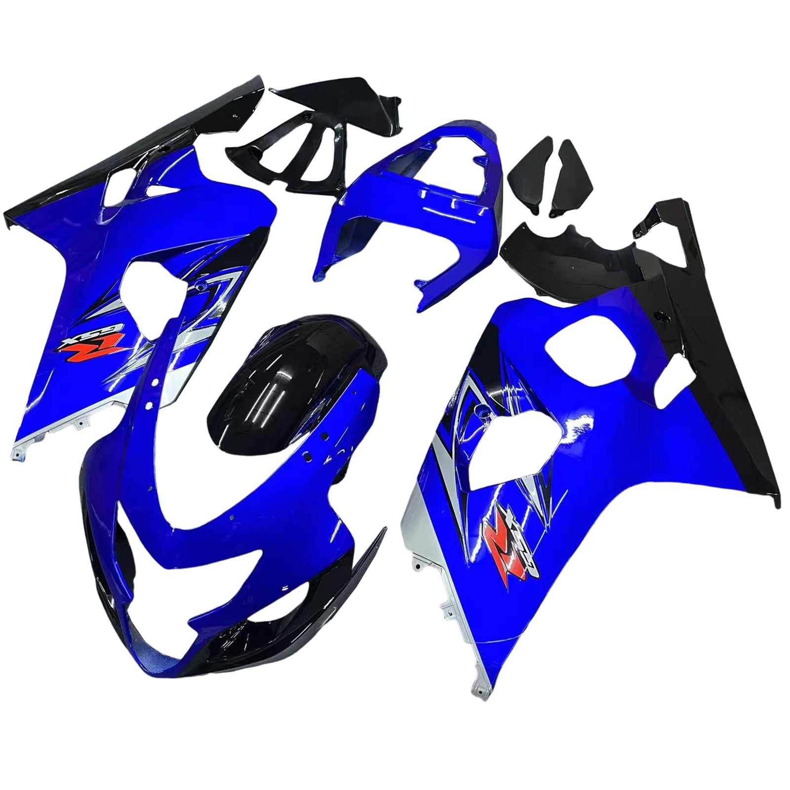 2004-2005 Suzuki GSXR 600/750 K4 Injektionsmässa Kit Bodywork Plastic ABS