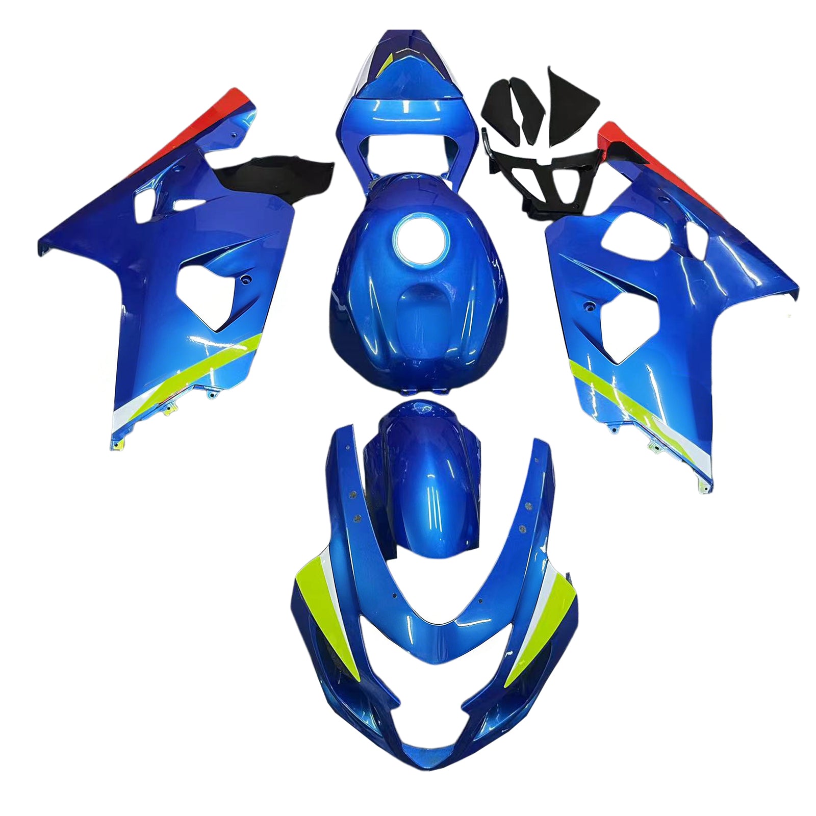 2004-2005 Suzuki GSXR 600/750 K4 Kit de carénage d'injection carrosserie plastique ABS