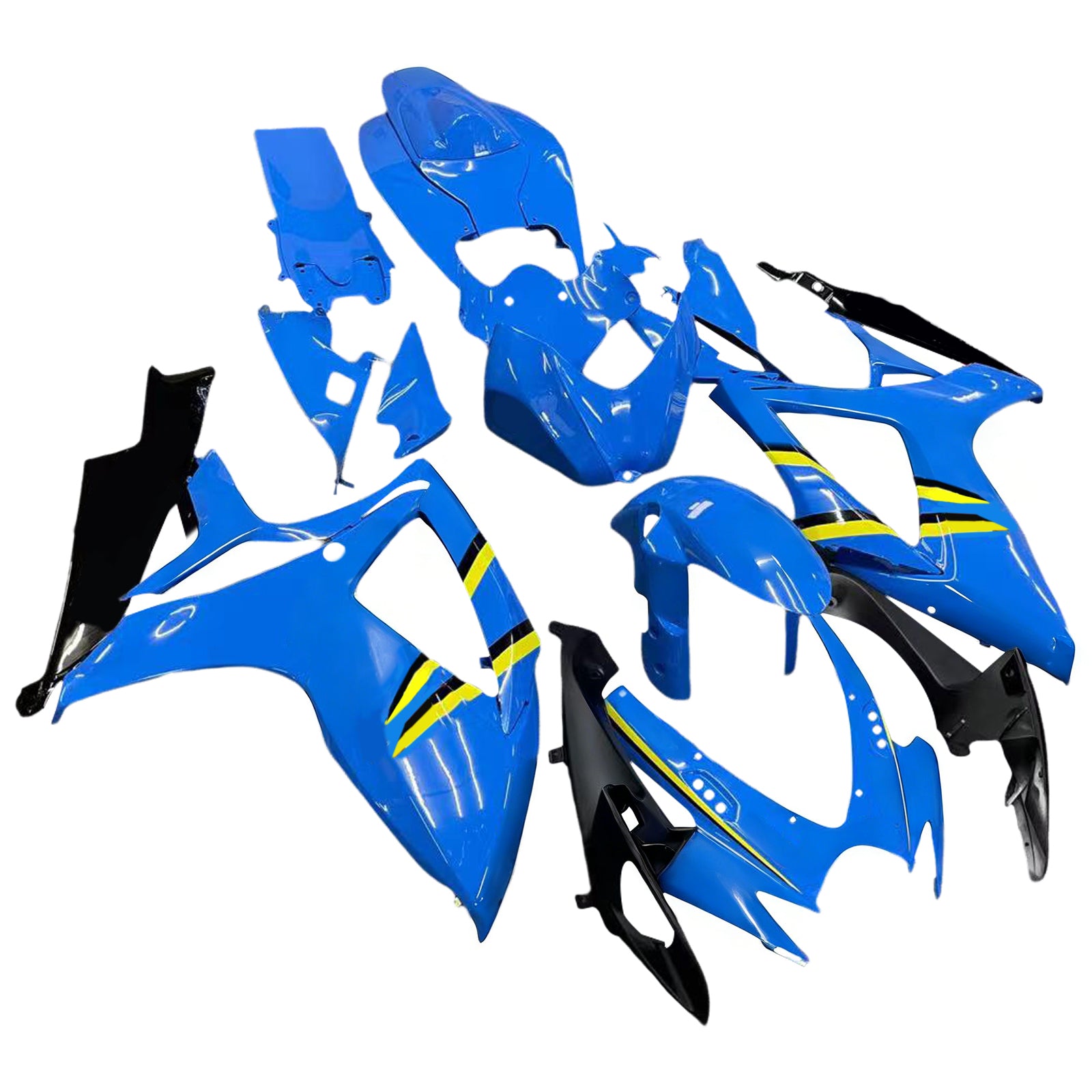 2006-2007 Suzuki GSXR 600 750 Carénages Rizla Racing Bleu Générique