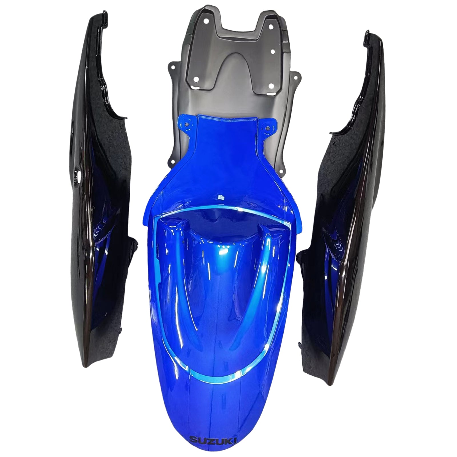 Suzuki GSXR 600 750 Azul 2006-2007 & Carenados de carreras GSXR negros genéricos