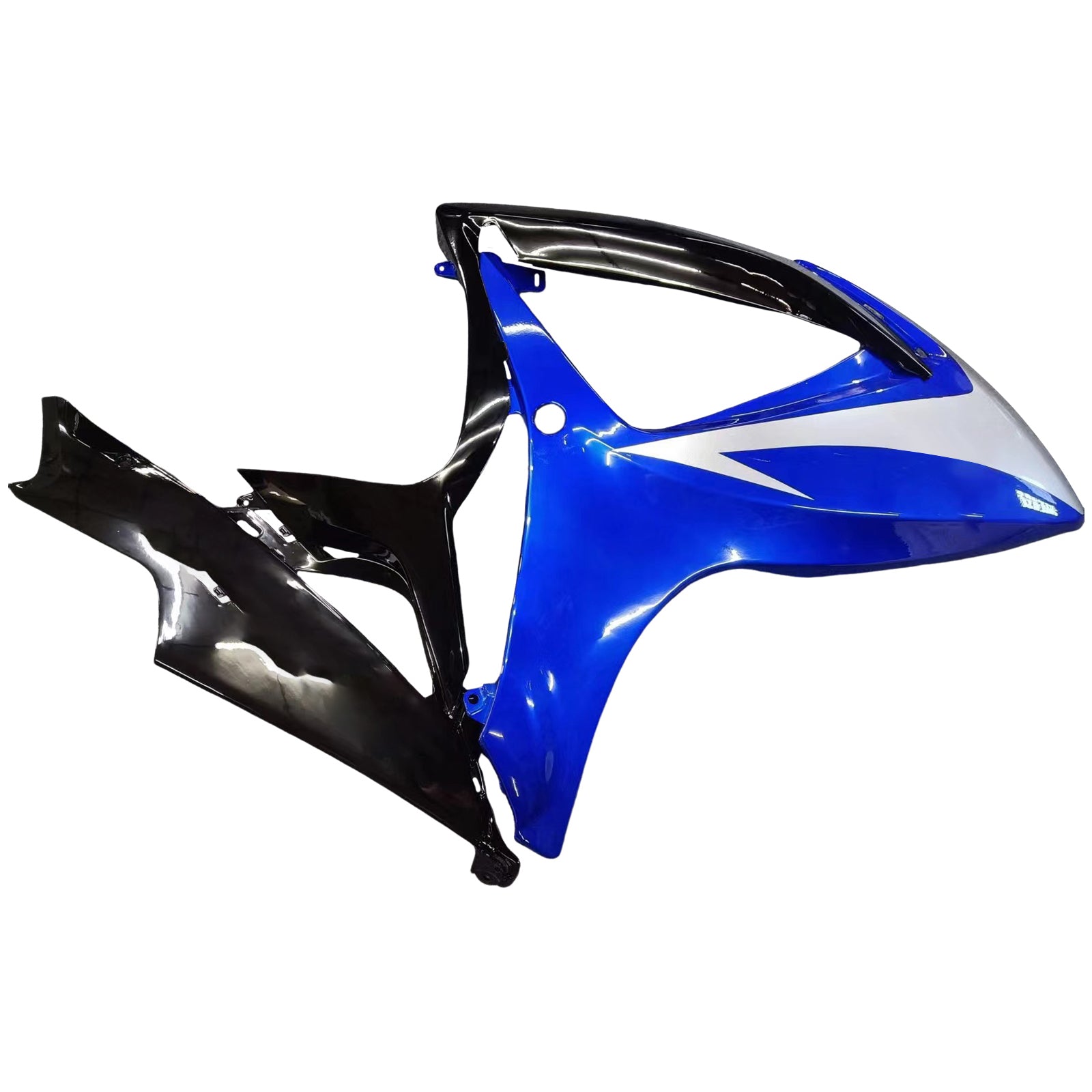 Suzuki GSXR 600 750 Azul 2006-2007 & Carenagens pretas GSXR Racing Genéricas
