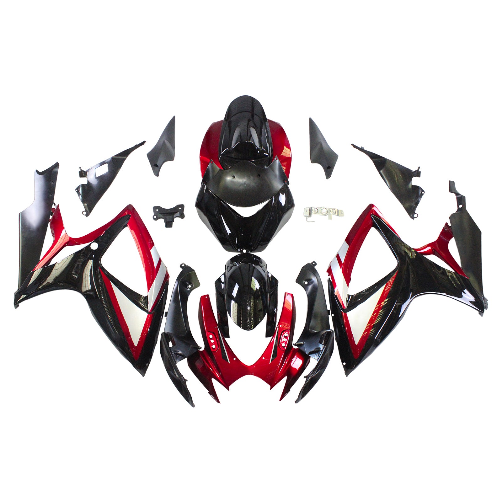 2006-2007 Suzuki GSXR 600/750 K6 Amotopart Injection Fairing Kit Karosseri Plast ABS #107