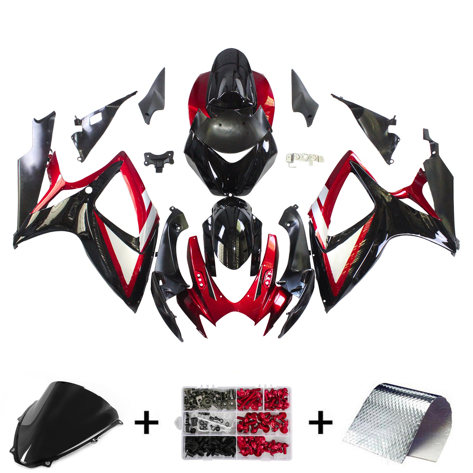 2006-2007 Suzuki GSXR 600/750 K6 Amotopart Injection Fairing Kit Bodywork Plastic ABS #107
