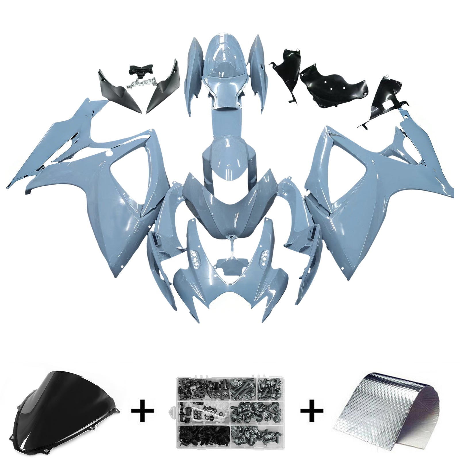 2006-2007 Suzuki GSXR 600/750 K6 Amotopart vstrekovacia kapotážová súprava karosérií Plast ABS #111
