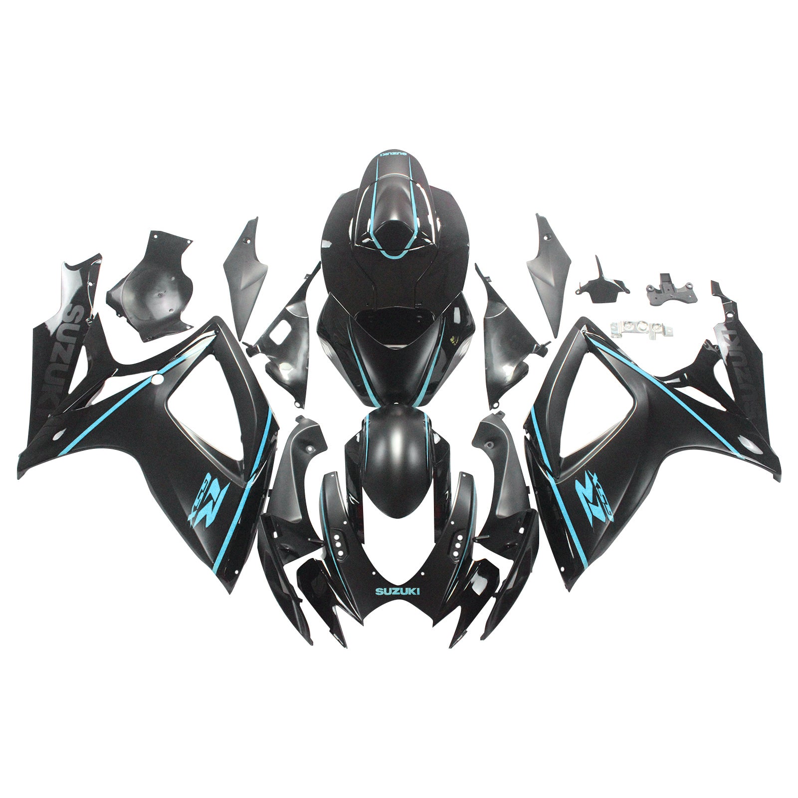 2006-2007 Suzuki GSXR 600/750 K6 Kit de carénage injection Amotopart Bodywork Plastic Abs # 151