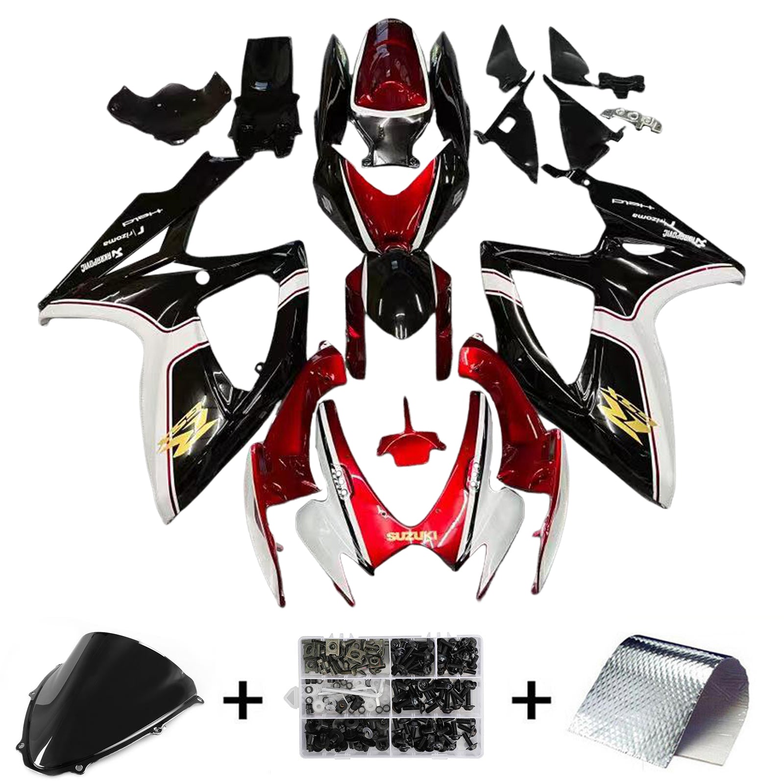 2006-2007 Suzuki GSXR 600/750 K6 AMOTOPART Injeção de injeção Kit Bodywork Plastic ABS #178