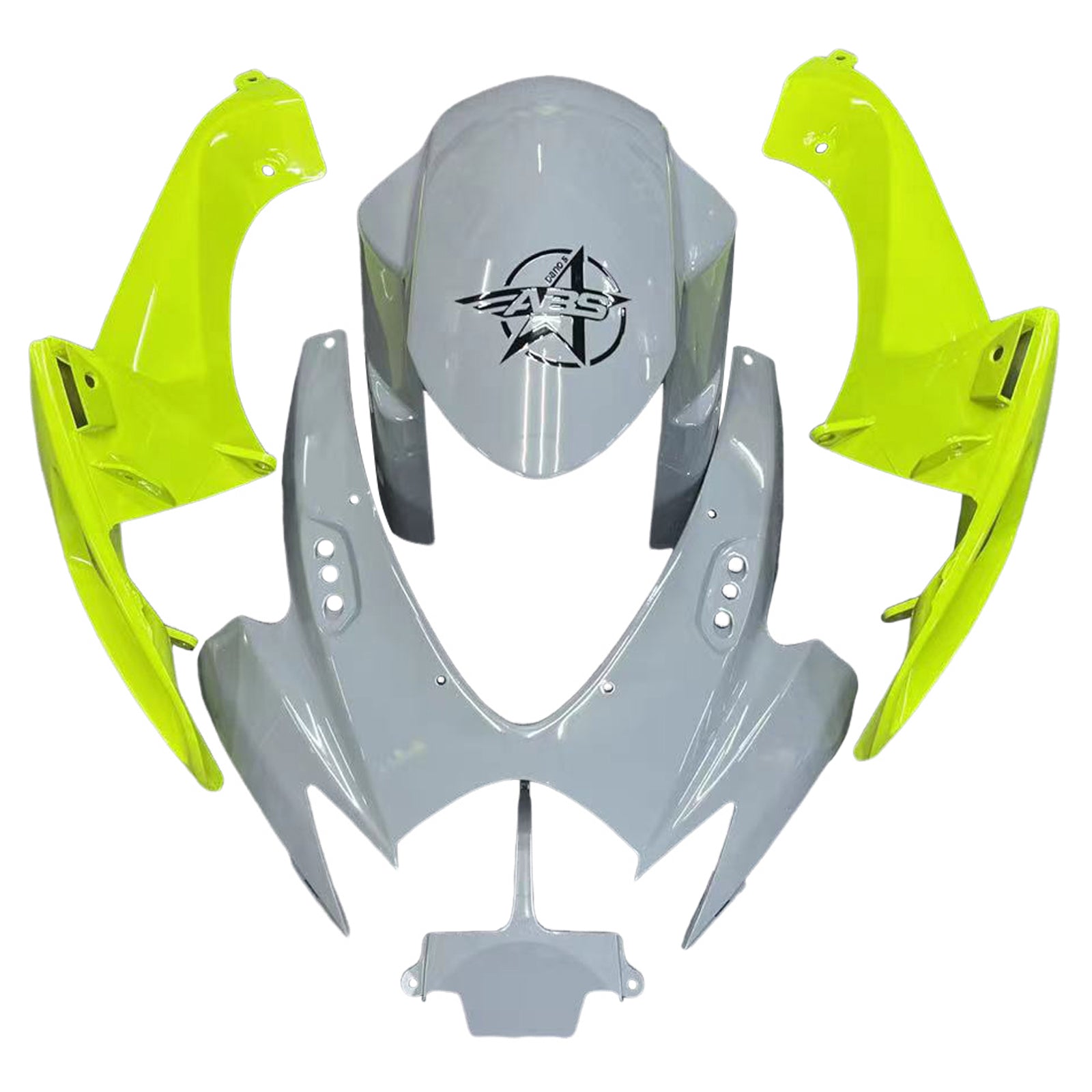 2006-2007 Suzuki GSXR 600/750 K6 Kit de carénage de camers de carrosserie en plastique Abs