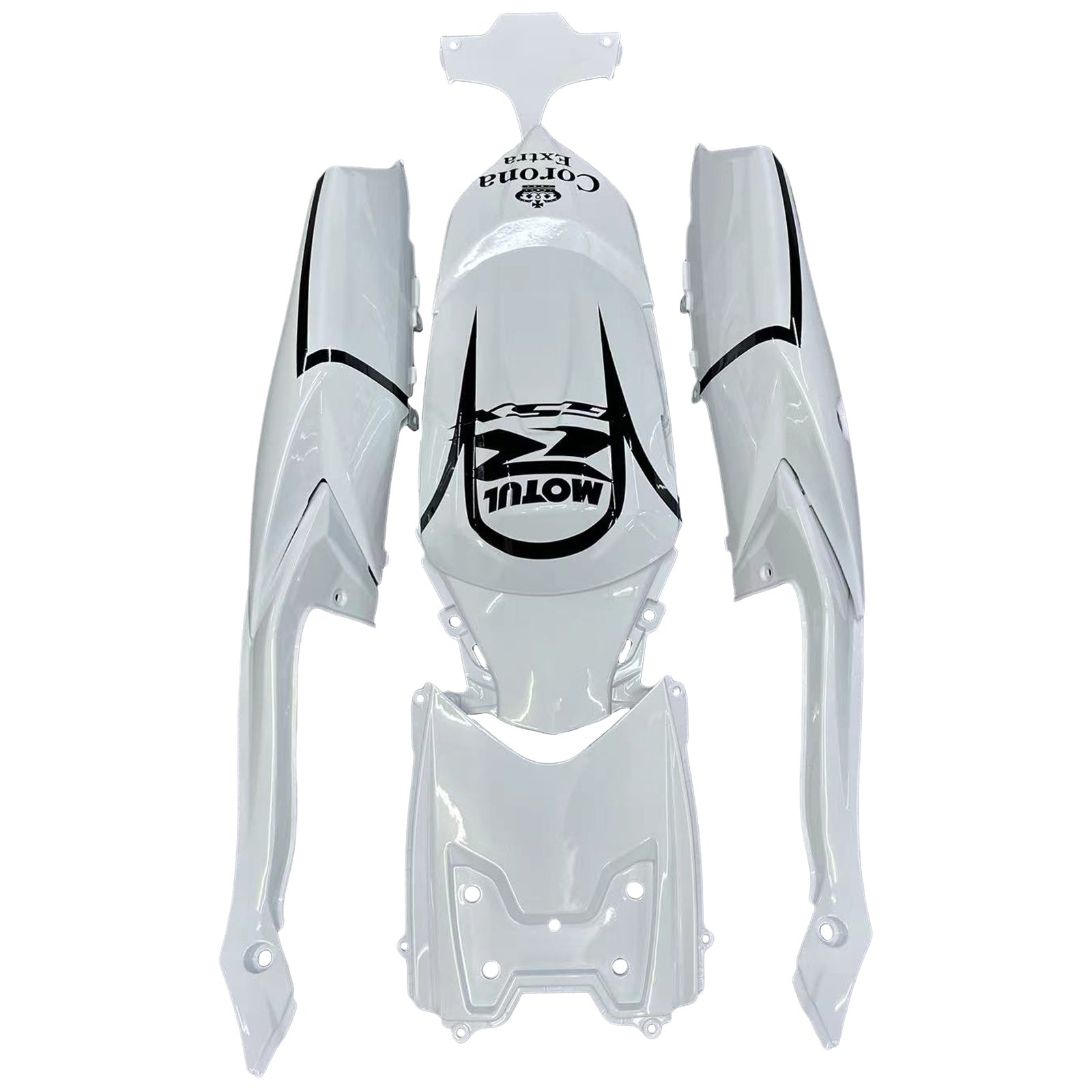 2008-2009-2010 Suzuki GSXR 600 750 Blanco Alstare Corona Racing Amotopart Carenados Carenado personalizado