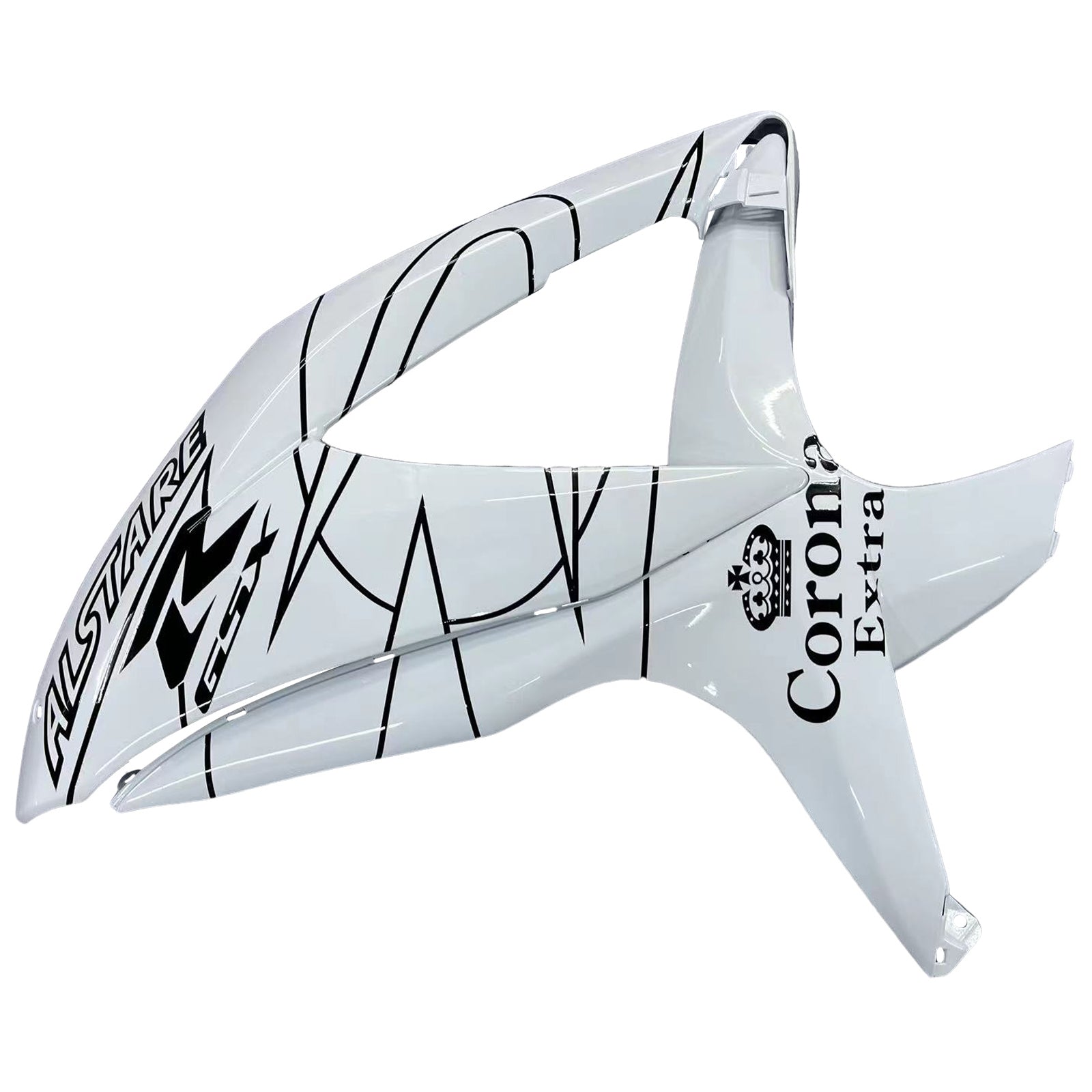 2008-2009-2010 Suzuki GSXR 600 750 Blanco Alstare Corona Racing Amotopart Carenados Carenado personalizado
