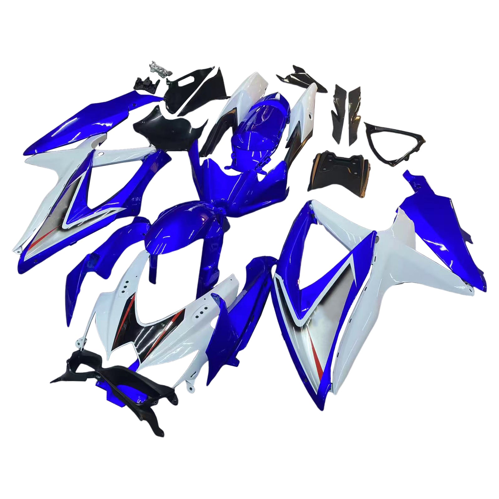 2008-2010 GSXR 600/750 Carénage de carrosserie bleu Ensemble de plastiques moulés par injection ABS générique