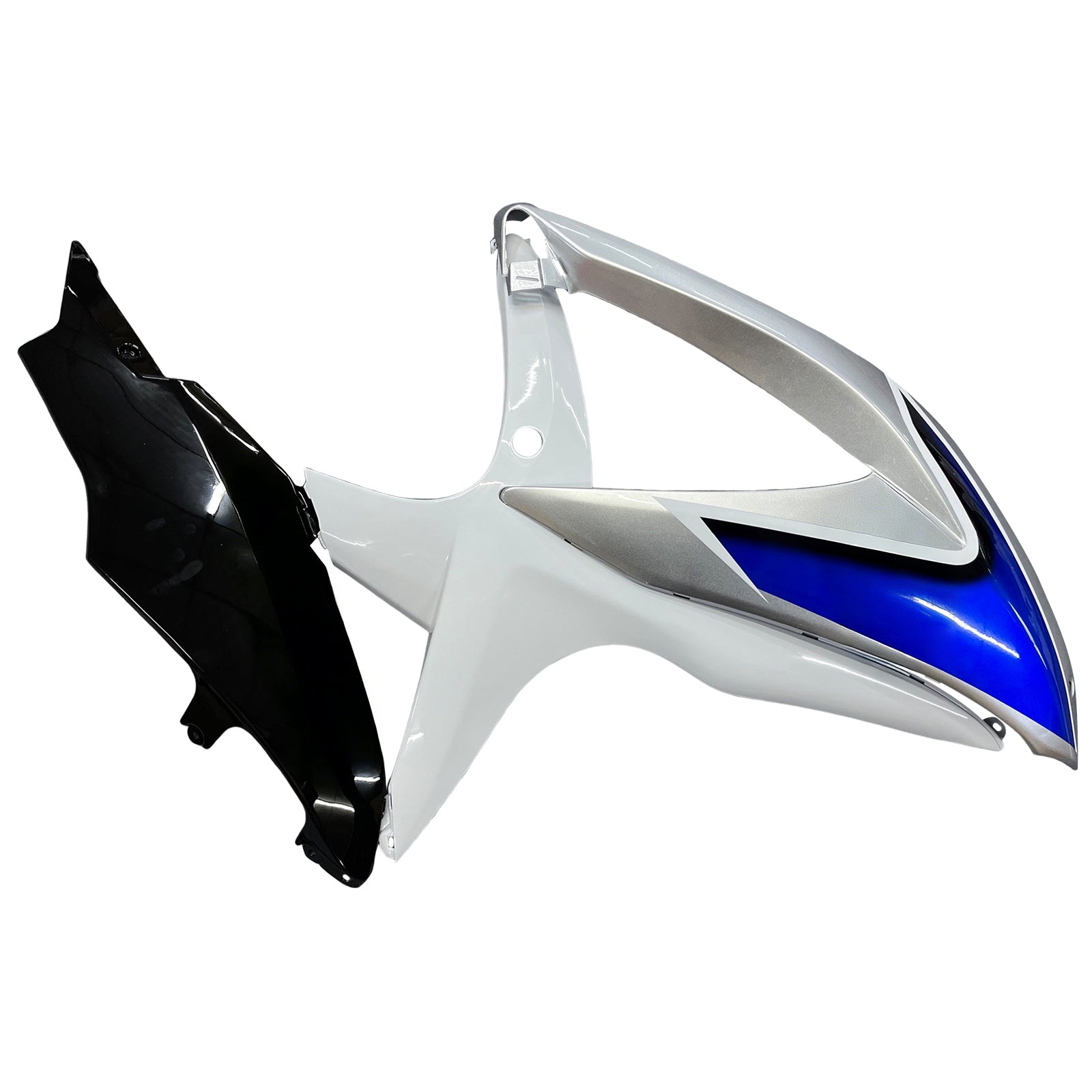 2008-2010 Suzuki GSXR 600 750 Silver White GSXR Racing Fairings generiek