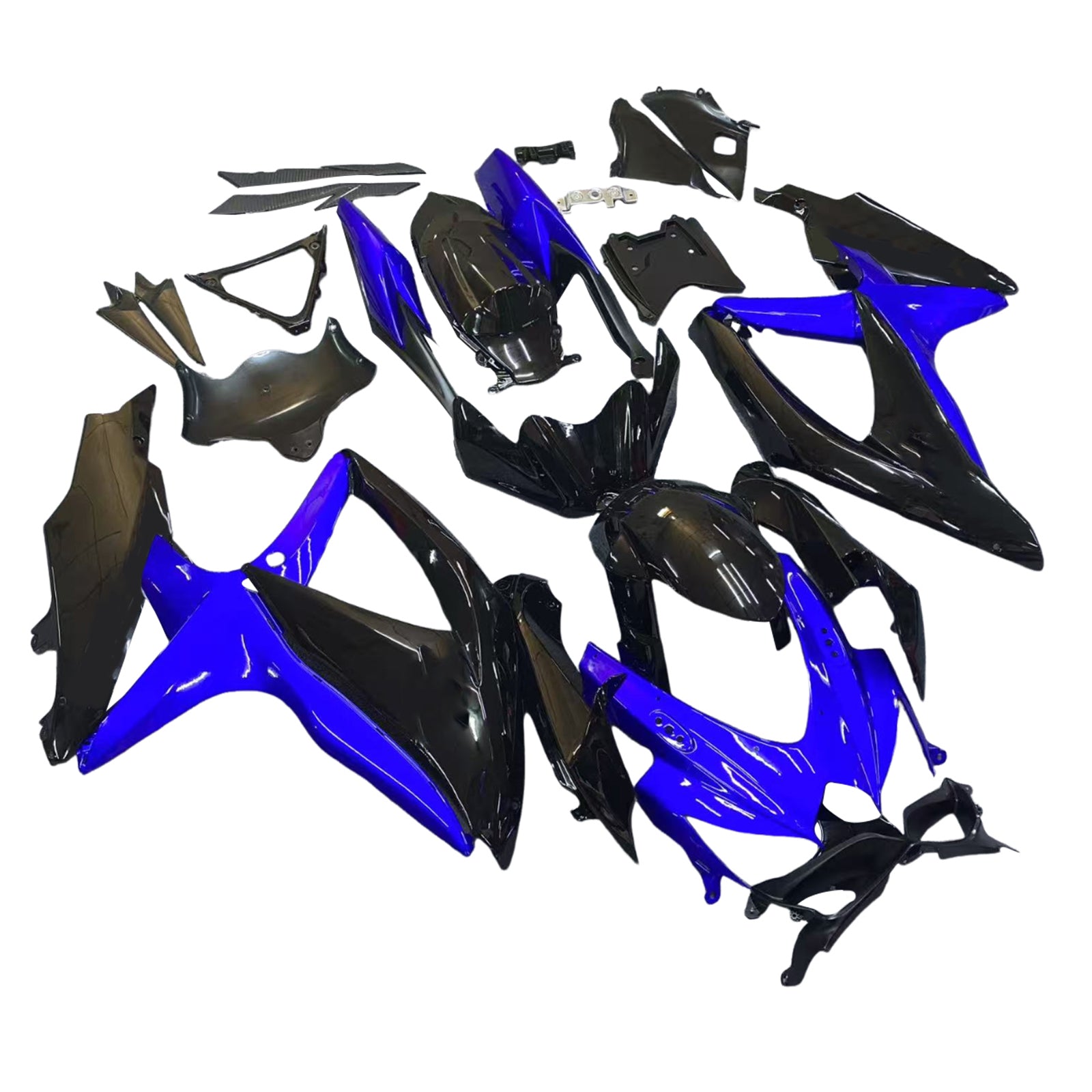 2008-2010 Suzuki GSXR 600 750 Bleu Noir GSXR Racing Carénages Générique