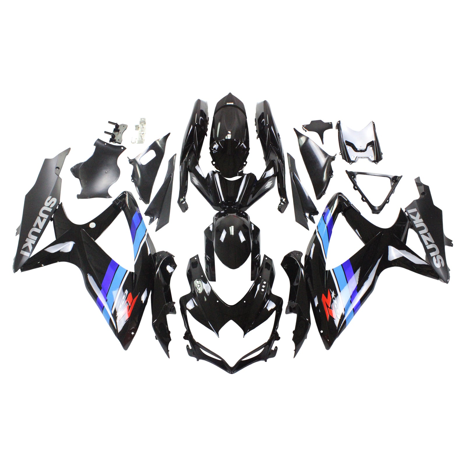 2008-2010 Suzuki GSXR 600/750 K8 Amotopart Kit de carenado de inyección Carrocería Plástico ABS # 108